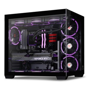 몬스타 가츠 AMD 9800X3D RTX4070 Ti SUPER EX 32G 게이밍 PC 루미나, Fee DOS, 1TB, 32GB, 블랙