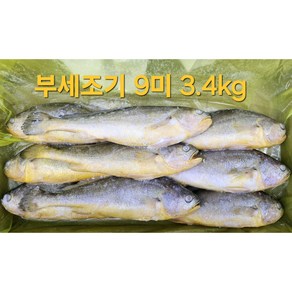 검증된 부세조기 9마리 3.4kg 1박스 (제수용 생선구이 ) 특대 30cm