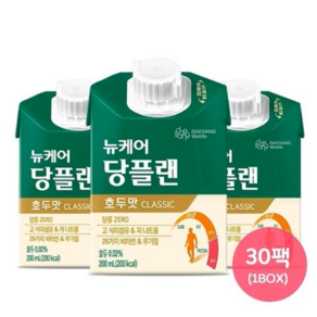 뉴케어 클래식 당플랜 호두맛 환자식 균형영양식 최근제조 200ml 30팩, 0.2l, 1개, 30개