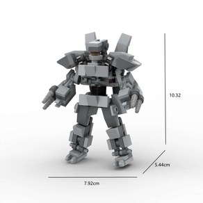 영화 애니 퍼시픽림 에반게리온 미니 로봇 조립 호환 블록, 1개, Q