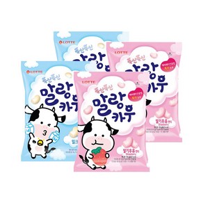 말랑카우 밀크 158g x 2p + 딸기 158g x 2p, 632g, 1세트