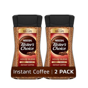 NESCAFE Taste's Choice 인스턴트 커피 하우스 블렌드 414ml14온스 160067, 2개