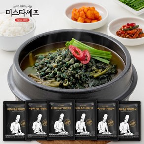 미스타셰프 아욱다슬기해장국 500g 6팩, 6개