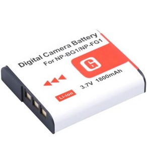 NPBG1 대용량 교체 배터리 및 충전기 소니 DSCN1 DSCT2 DSCH9 DSCH10 DSCH20 DSCH50 DSCH55 DSCH7 1800mAh, 1.1 battey