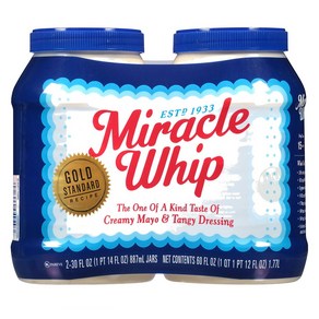 미라클 윕 드레싱 887ml 2팩 Miacle Whip Dessing (30 oz. 2 pk.), 2개