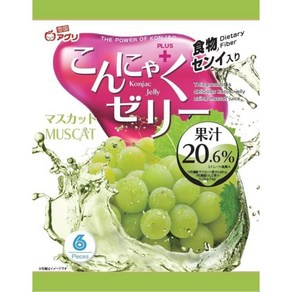 일본 곤약젤리 설국 아그리 샤인머스캣 맛 한봉지 6개입 총 12봉지 한박스, 12개