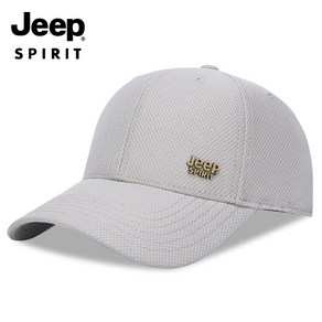 JEEP SPIRIT 스포츠 캐주얼 플랫 모자 CA0356, 그레이, 1개