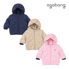 아가방 노우무봉제다운점퍼 PINK BEIGE NAVY 01P755002