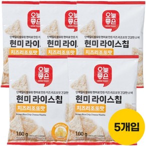 (소비기한 임박할인 25.04.02)오늘좋은 현미라이스칩 치즈리조또맛 기획 100g*5개, 5개, 100g