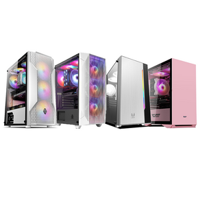 PC온스튜디오 게이밍 컴퓨터 조립PC 화이트 핑크 게임용 데스크탑 본체, 게이밍 - CG11, 04. SSD 500GB 변경 + RAM 16GB 변경, CASE - 02