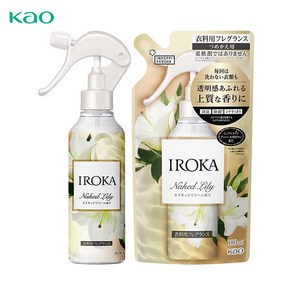 IROKA 이로카 섬유탈취제 네이키드 릴리향 본품 + 리필, 380ml, 1개