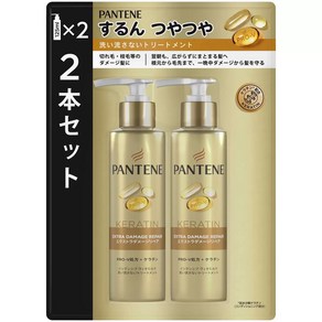 Pantene 일본 팬틴 케라틴 엑스트라 데미지 케어 손상 비타밀크 리브인 트리트먼트, 2개, 125ml