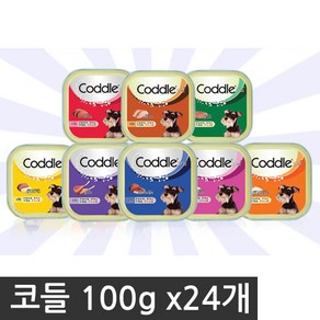 코들 캔 100g*24개/택1/습식/간식/사료/애견/애완견, 4)코들 쇠고기와참치*100g*24개, 100g, 24개