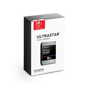 [Westen Digital] Ultasta HDD 18TB DC HC555 WUH722018CLE6L4(SATA3/ 7200pm/ 512MB/ CMR/ 3년) [단일], WUH722018CLE6L4