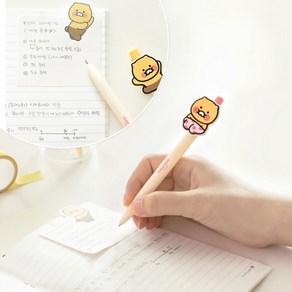 카카오프렌즈 춘식이 샤프 0.5mm / 다꾸 펜 샤프추천 PEN 샤프심 필기구 고급샤프 캐릭터샤프 특이한볼펜 연필샤프 샤프볼펜 볼펜 춘식이파자마샤프 춘식이패치샤프, 파자마