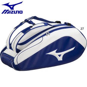 MIZUNO 미즈노 테니스 라켓 가방 TOUR09g 63GD3002, 블루화이트, 1개