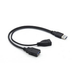 USB3.0 AM AF Y 연장 케이블 30cm IF349, 본상품, 1개