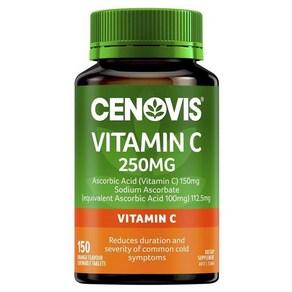 Cenovis 세노비스 비타민 C 250mg- Immune Suppot- 150 테블렛, 1개, 1개, 150정