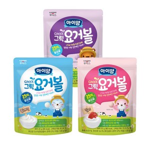 일동후디스 아이얌 그릭요거볼 혼합, 1세트, 플레인+딸기+블루베리, 20g