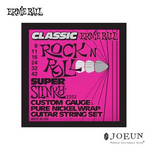 [어니볼] 일렉스트링 Slinky Classic Rock&Roll Pure Nickel 009-042