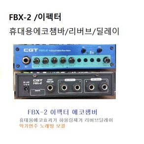 FBX2 색소폰연주용 이팩터 /리버브 /노래방용 /에코머신 /마이크하울링제거 / 에코챔바 / 에코효과기 / 악기연주 / 마이크 에코챔버 /FBX-2