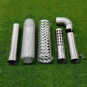 다잡 캠핑 화목 난로 엘보 부속 연통 모음 60mm 펠렛난로 일자연통, TP텐트연결연통