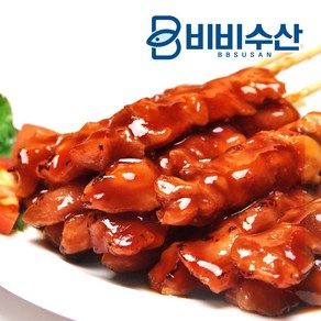 비비수산 간식의 지존 매운맛 닭꼬치 1pack, 1개, 20g