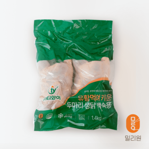 밀리원 두마리 생닭 백숙용(냉장) 1.4kg, 3개