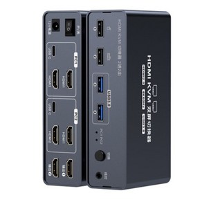 hdmi+dp kvm 스위치 듀얼 스크린 2 in 2 out 8K 울트라 클리어 4K120Hz usb 3.0