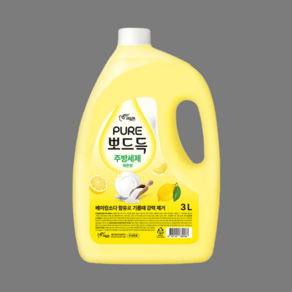 [대용량] 피죤 퓨어 주방세제 뽀드득 주방세제 레몬향, 3L