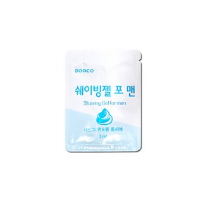 쉐이빙 폼 젤 1개 쉐이코 세면용 일회용 면도용품, 도루코 쉐이빙젤 1개, 3ml