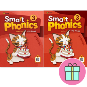 !전2권 + 선물! Smat Phonics 3 : Student Book (New Edition) + Wokbook 스마트 파닉스 3 세트 : 슝슝오늘출발!