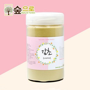 숲으로허브 천연곡물팩 감초가루 통 100g, 4개, 1개입