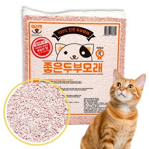 마리펫 좋은 두부모래 크랙형 가는입자 고양이모래 복숭아향 4.2kg