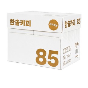 한솔복사용지 A4 (85g) 1BOX 2500매, 단품