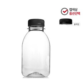 M-PET(미르코리아) 생수병_페트병_패트병_신형270ml(블랙캡), 본체(투명)캡(블랙), 0ml, 1개