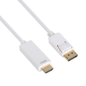 [강원전자] NETmate DisplayPot 1.2 to HDMI 케이블 2M [NMC-DPH2] [화이트], 단일 모델명/품번