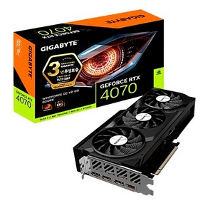 GIGABYTE GIGABYTE 지포스 RTX 4070 WINDFORCE OC V2 D6 12GB 제이씨현