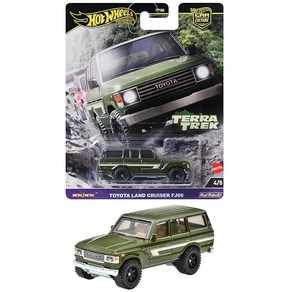 핫윌(Hot Wheels 카컬쳐 테라트렉 도요타 랜드크루저 FJ60 탈것 장난감 미니카 3세부터 그린 HRV88, 1개