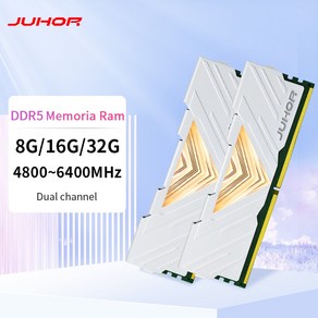 RAM JUHOR-메모리 am DDR5 8GB 16GB 32GB 4800MHz 5200MHz 5600MHz 6400MHz 8GBX2 16GBX2 32GBX2 DIMM 데스크탑 컴, [01] DDR5 8G 4800, 2개