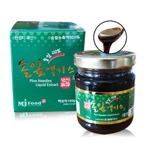 엠제이푸드 솔잎엑기스 160g 국산솔잎100% ~진공저온추출, 1개입, 1개