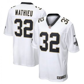 럭비 저지 미식축구 nfl 유니폼 남자 럭비티 풋볼 New Orleans Saints No. 32 Tyrann Mathieu