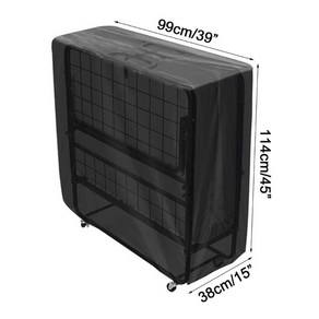 옥스포드 천 접이식 침대 덮개 접이식 저장 저장 실내 야외 보호 덮개를위한 보호 용품, 01 L