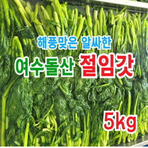 [돌산명가] 여수 돌산 절임갓 5kg 10kg 노지갓 해풍갓 여수갓 김장갓, 1개