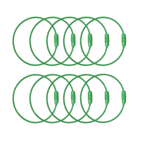 리너지 열쇠고리 키링 부자재 컬러 와이어링 세트, 10개, 그린
