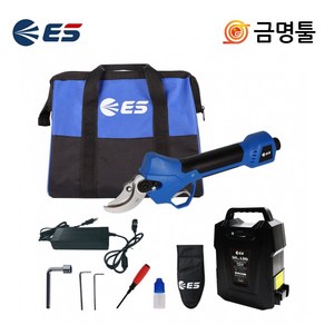 ES산업 EL4054PS 충전전지가위 54V 6.0AH BL모터 40mm 절단 무선 전지가위 과수원, 1개