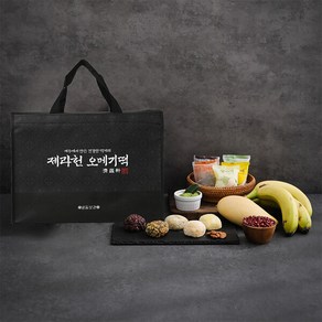 선물세트 제주 맛집 제라헌 오메기떡흑임자쑥떡바나나떡망고떡각6, 1개