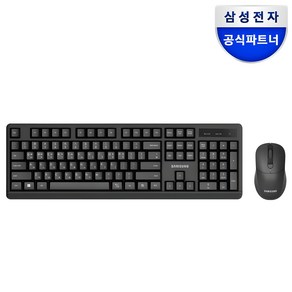 삼성전자 저소음 무선 키보드 마우스 세트 SP-R1600B 사무용 가정용 수업용, 블랙, 일반형