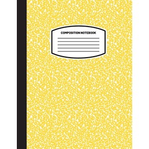 Classic Composition Notebook: (8.5x11) Wide Ruled Lined Pape Notebook Jounal (Yellow) (Notebook fo... Papeback, Blank Classic, English, 9781774762257