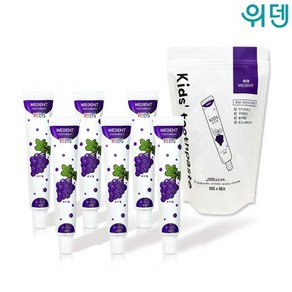 위덴 포도맛 어린이 치약 50g(만 8세이하) x 6P / 국산, 50g, 6개